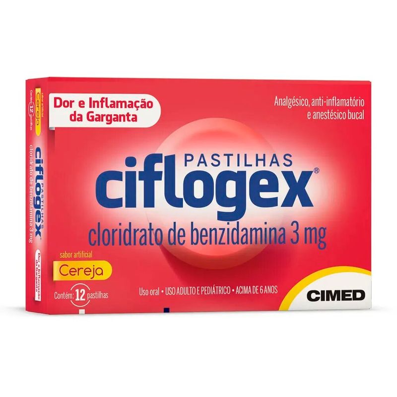 Pastilha-Ciflogex-3mg-Sabor-Cereja-12-Unidades