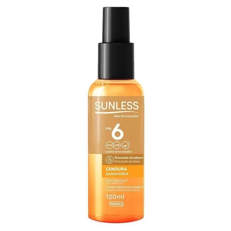 Bronzeador-Cenoura-Oleo-Sunless-Fps6-120ml