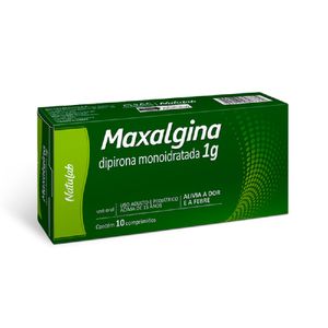 Maxalgina Dipirona Monoidratada 1g 10 Comprimidos