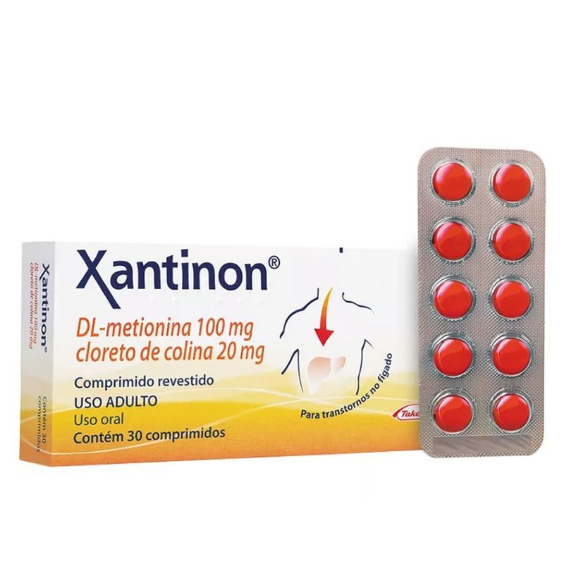 Xantinon-Racemetionina-100mg---Colina-20mg