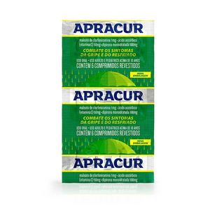 Apracur Com 6 Comprimidos