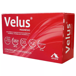 Velus Magnesio Com 30 Comprimidos