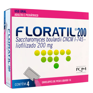Floratil 200mg 4 envelopes de 1g
