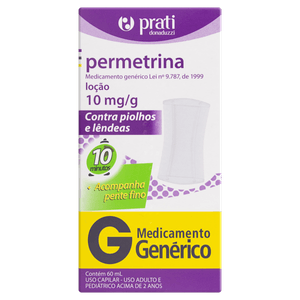 Permetrina Loçao Contra Piolhos E Lêndeas 10Mlg/Ml 60Ml Prati Donaduzzi