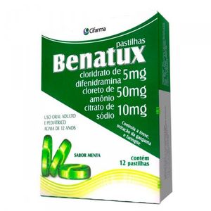 Pastilha Benatux Menta 12 unidades