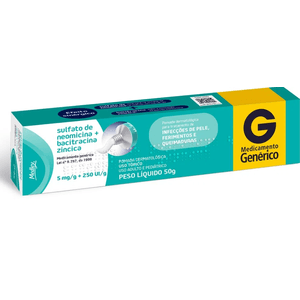 Pomada Sulfato De Neomicina+Bacitracina Zincica 50G Medley