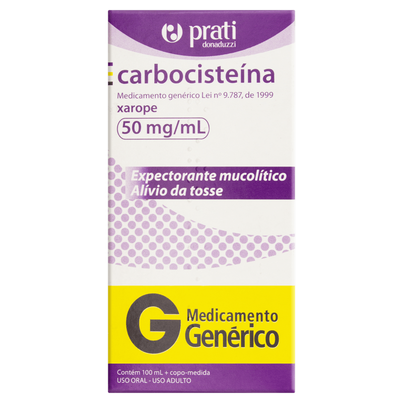 Carbocisteína 50mg/ml Prati Donaduzzi Xarope com 100ml