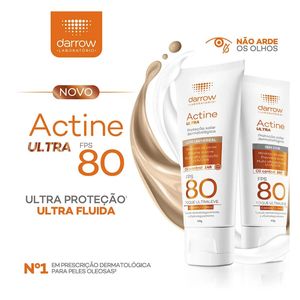 Protetor Solar Actine Ultra Universal Toque Ultraleve FPS80