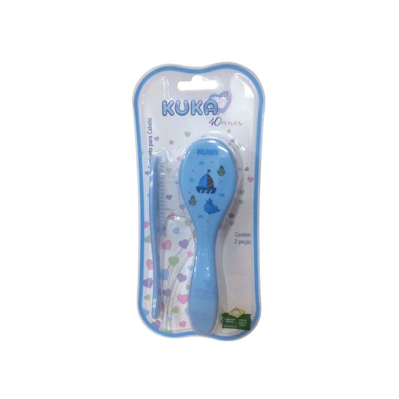 Kit-Pente-Escova-Infantil-Azul