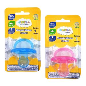 Chupeta Cefisa Bico de Silicone Ortodontica Tamanho 01