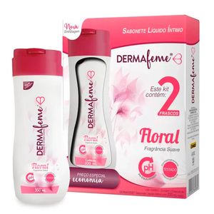 Kit Sabonete Líquido Íntimo Dermafeme 2 unidades 200ml