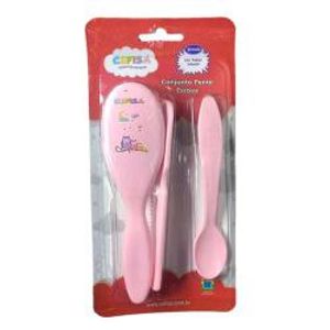Kit Infantil Escova e Pente Grátis Colher