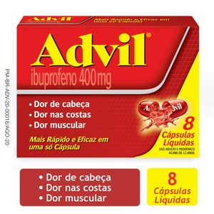 Advil 400Mg Com 8 Comprimidos