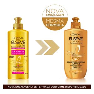 Creme Para Pentear Elséve Oleo Extraordinario Nutricao 250Ml