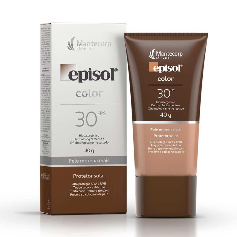 Protetor-Solar-Episol-Color-Base-Facial-Morena-Fps30-40G