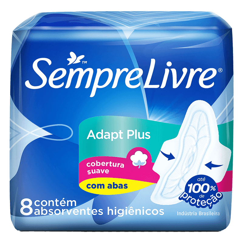 Absorvente-Sempre-Livre-Adapt-Plus-Cobertura-Suave-Com-Abas-8-Com-Unidades