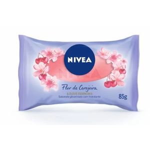 Sabonete Nivea Glicerinado Flor Cerejeira oleos Essenciais 85G