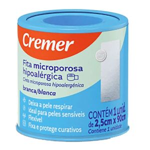 Fita Microporosa Branca 2,5cm x 0,9m