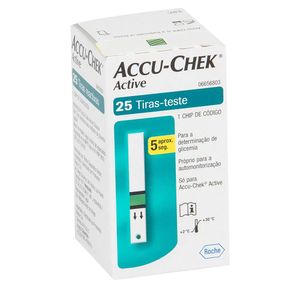 Tiras Teste Accu-Chek Active Com 25 Unidades