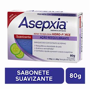 Sabonete Asepxia Antiacne Suavizante Ação Reequilibrante 80G