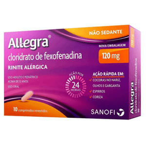 Allegra 120Mg Com 10 Comprimidos