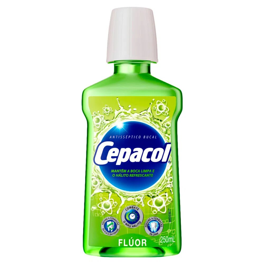 Enxaguante Bucal Antisséptico Cepacol Flúor 250Ml Drogarias Campeã