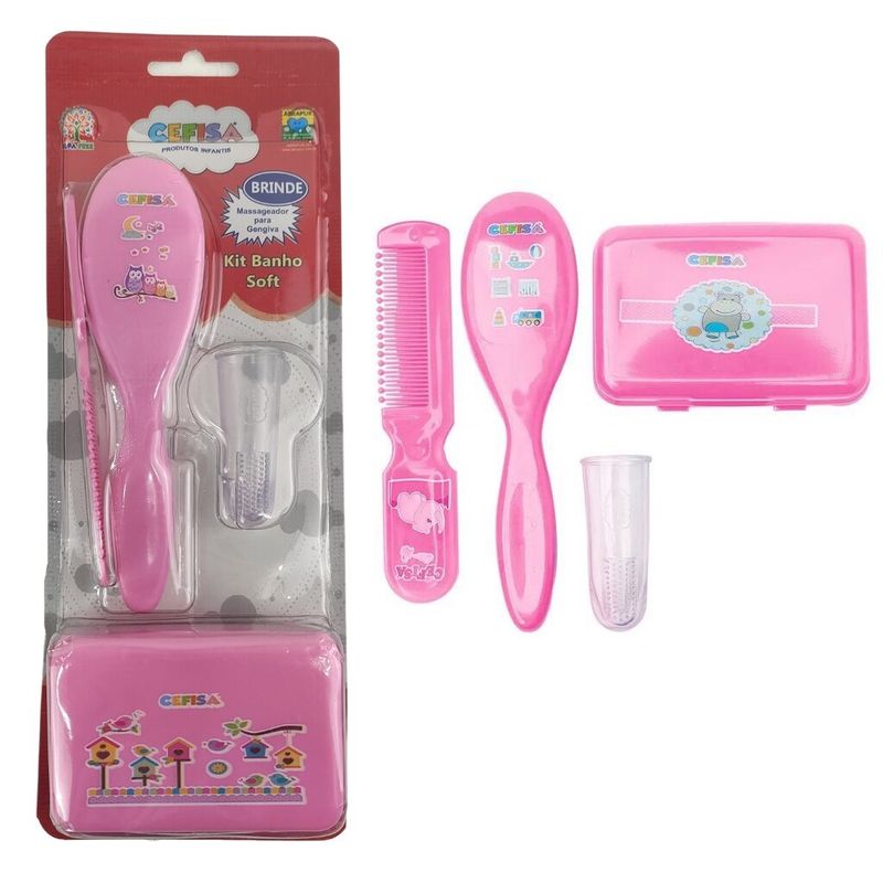 Kit--Infantil---Escova---Saboneteira---Pente