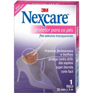 Fita Protetora Para os Pés Nexcare Transparente 1 Rolo