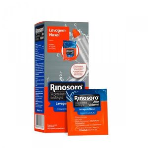 Rinosoro Alto Volume 0,9% 30 Sachês + Frasco Aplicador 250ml