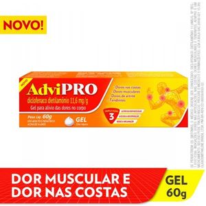 AdviPRO Diclofenaco Dietilamônio 11,6mg/g Gel 60g
