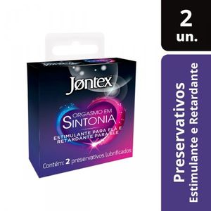 Preservativo Jontex Orgasmo em Sintonia  2 Unidades