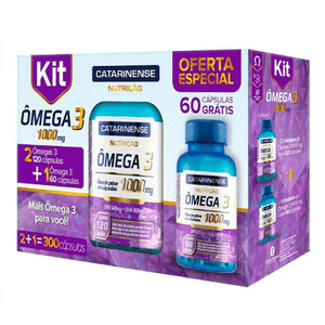 Kit Ômega 3 Catarinense 1000mg c/300