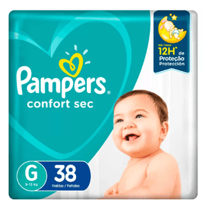 Fralda Pampers ConfortSec G Com 38 Unidades
