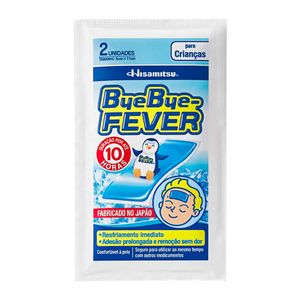 Adesivo para Alívio da Febre Bye Bye Fever Bebês Crianças com 2 unidades