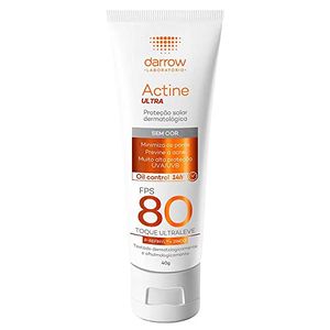 Protetor Solar Actine Ultra Sem Cor FPS80 40 Gramas