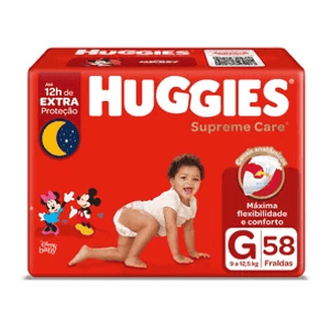 Fralda Huggies Supreme Care G 58 Unidades