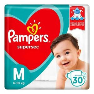Fralda Pampers Supersec M Com 30 Unidades