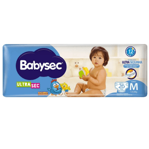 Fralda Babysec UltraSec Galinha Pintadinha Jumbo M - 26 Unidades