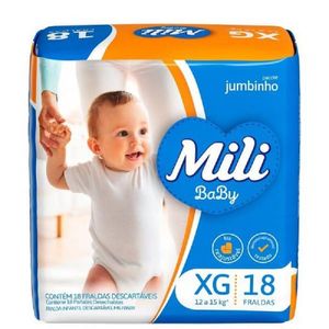 Fralda Mili Jumbinho XG 18 Unidades