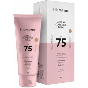 Protetor Solar Clareador Facial Hidrabene CC Cream FPS 75 com 40g