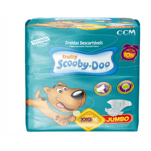 Fralda Scooby Doo Jumbo XXG 16 Unidades