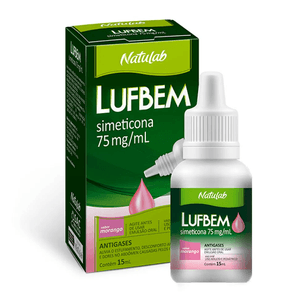 Lufbem simeticona 75mg/ml sabor morango gotas 15ml