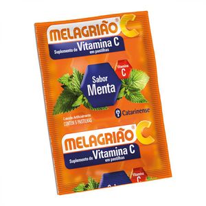 Pastilha Melagrião Sabor Menta 5 Unidades