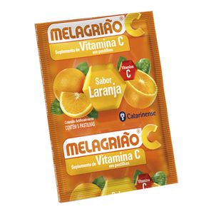 Melagrião Vitamina C Sabor Laranja 5 Pastilhas