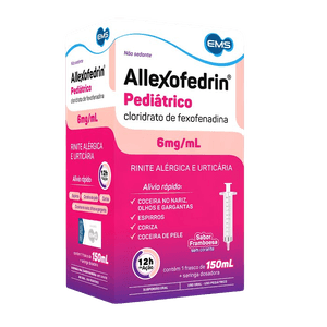 Allexofedrin pediátrico 6mg/ml suspensão oral 150ml