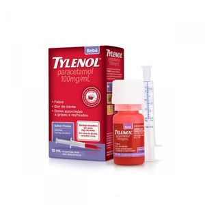 Tylenol Bebê 100mg Suspensão Oral Sabor Frutas 15ml