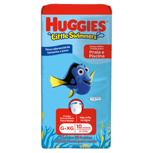 Fralda Piscina Huggies Litlle Swim 10 Unidades
