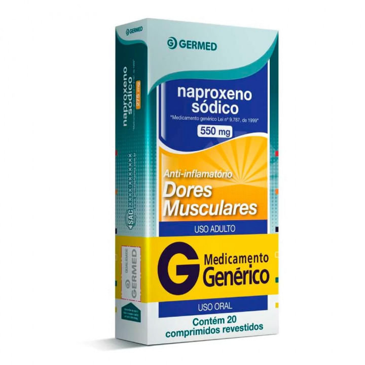 Naproxeno-Sodico-550mg-Germed-20-Comprimidos
