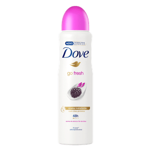 Desodorante dove go fresh amora e flor de lótus feminino 150ml