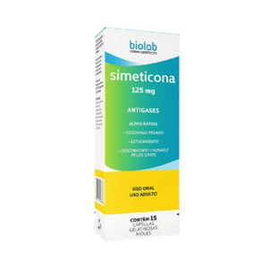 Simeticona 125mg 15 cápsulas biolab